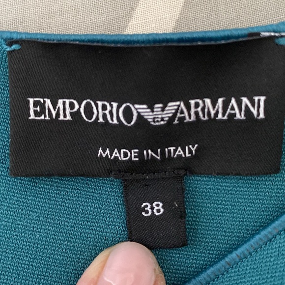 REDUCED! Emporio Armani Made in Italy 🇮🇹 teal green short dress! Very flattering - Picture 7 of 11